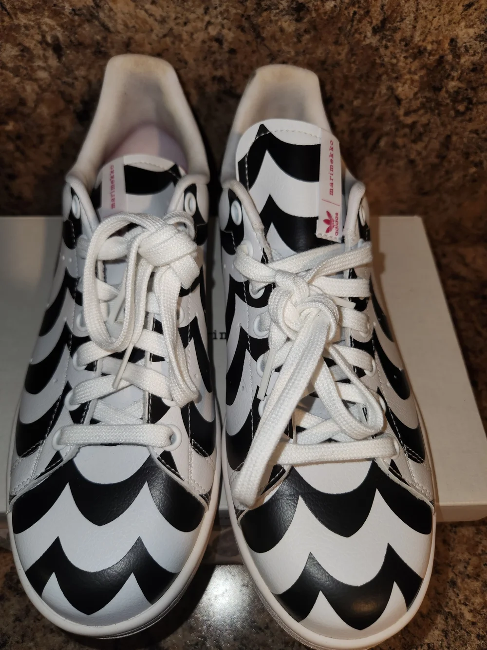 adidas Women’s White & Black Patterned Sneakers
